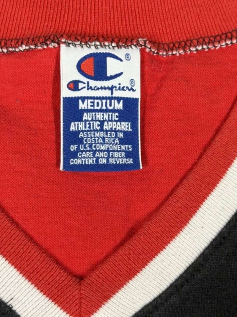 Vintage 1990s Champion Chicago Bulls NBA Official Shooting Shirt - Picture 5 of 7